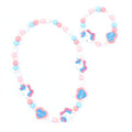 Unicorn Stretch Bead Necklace And Bracelet Set