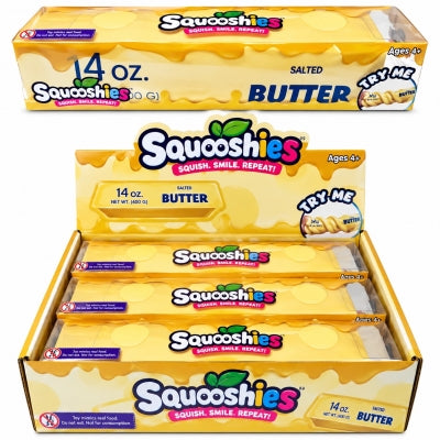23cm Squooshies Squishy TPR Scented Butter Box Acetate Cover