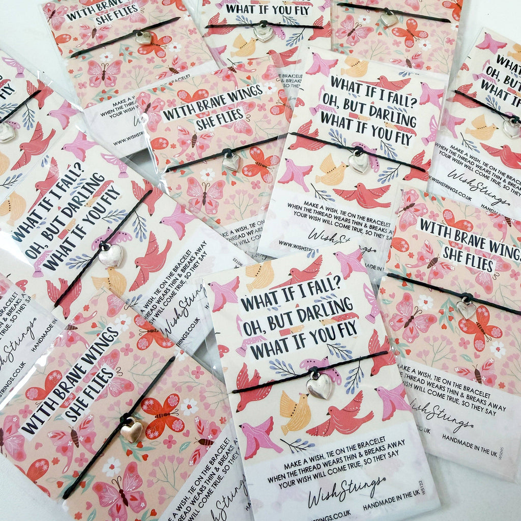 WishStrings ‘What If I Fall?’ & ‘With Brave Wings She Flies’ Design