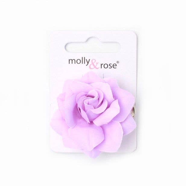 Small Fabric Rose Clip