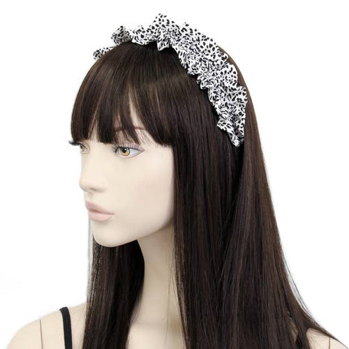 Animal Print Ruffle Style Headband