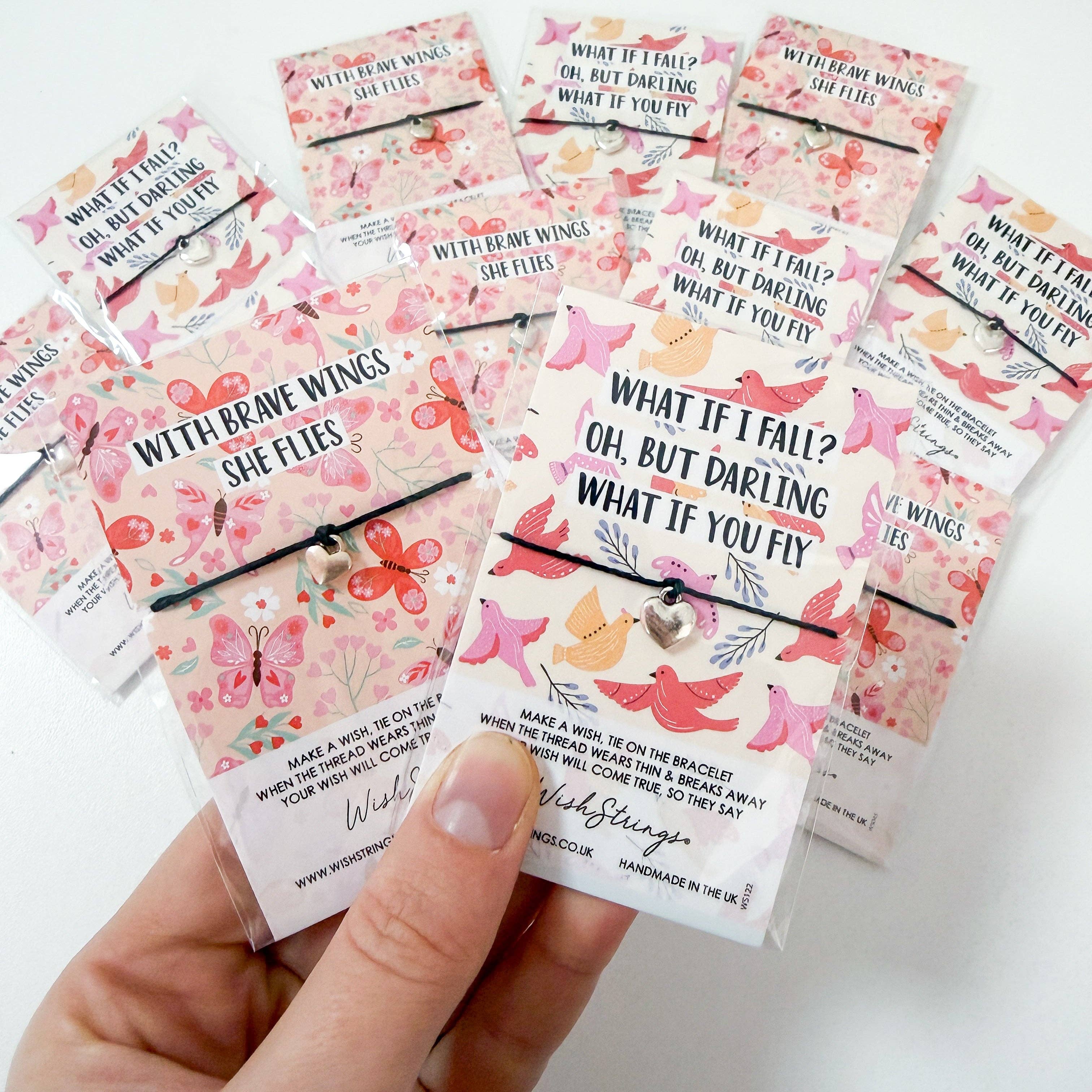 WishStrings ‘What If I Fall?’ & ‘With Brave Wings She Flies’ Design