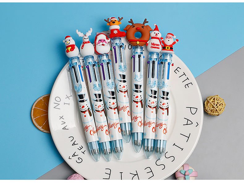 6 Colour Christmas Pen