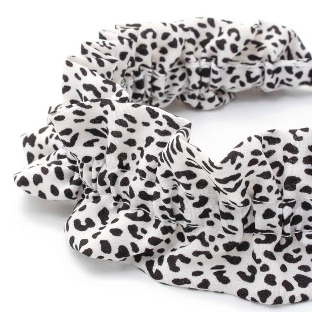 Animal Print Ruffle Style Headband