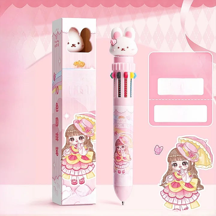 Boxed Princess Nini 10 colour pen
