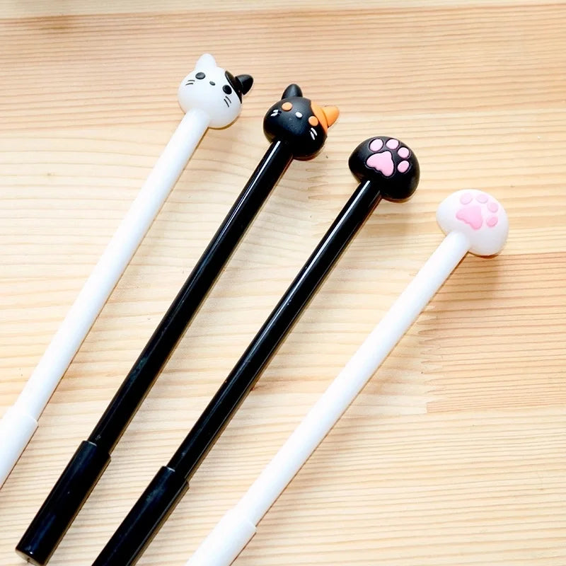 White Cat Claw Gel Pen