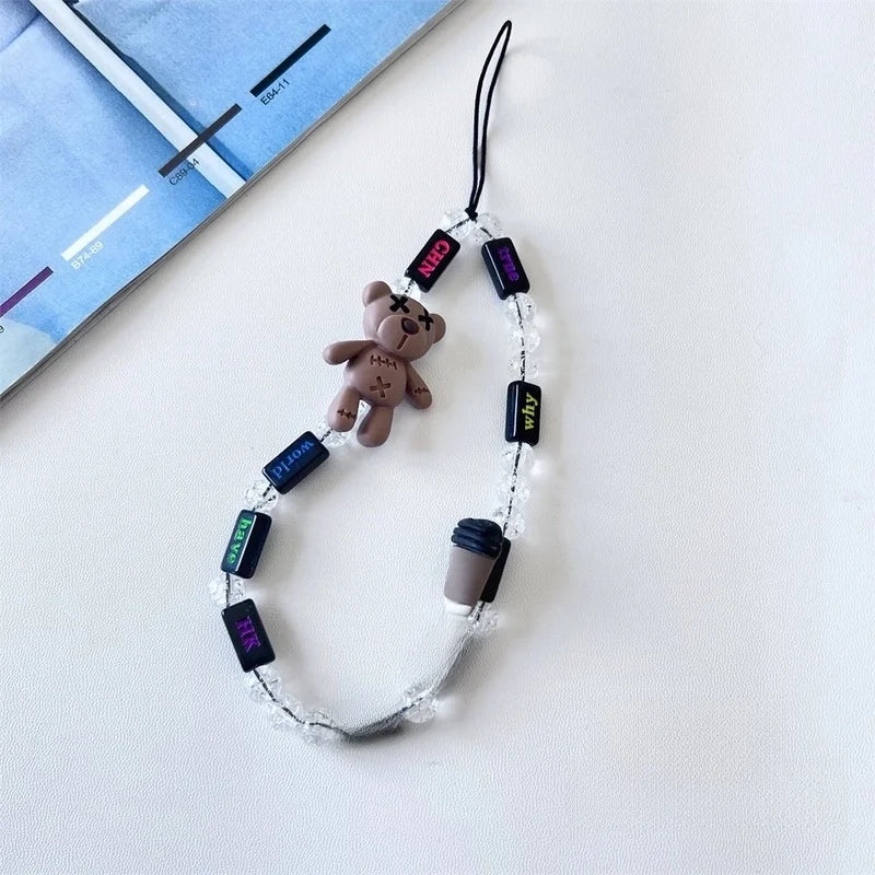 Coffee & Bear Phone Charm