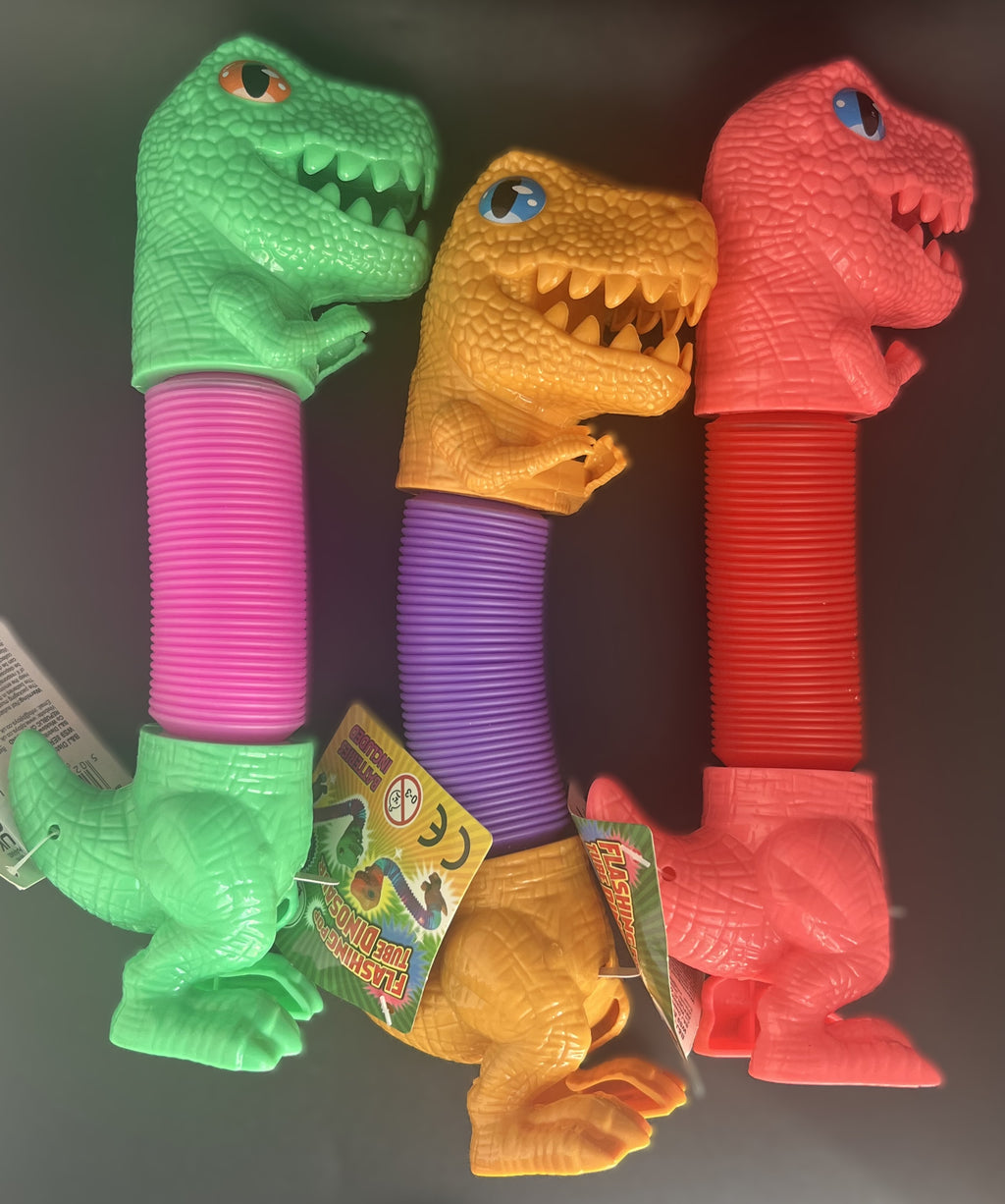 Flashing Pop Tube Dinosaur