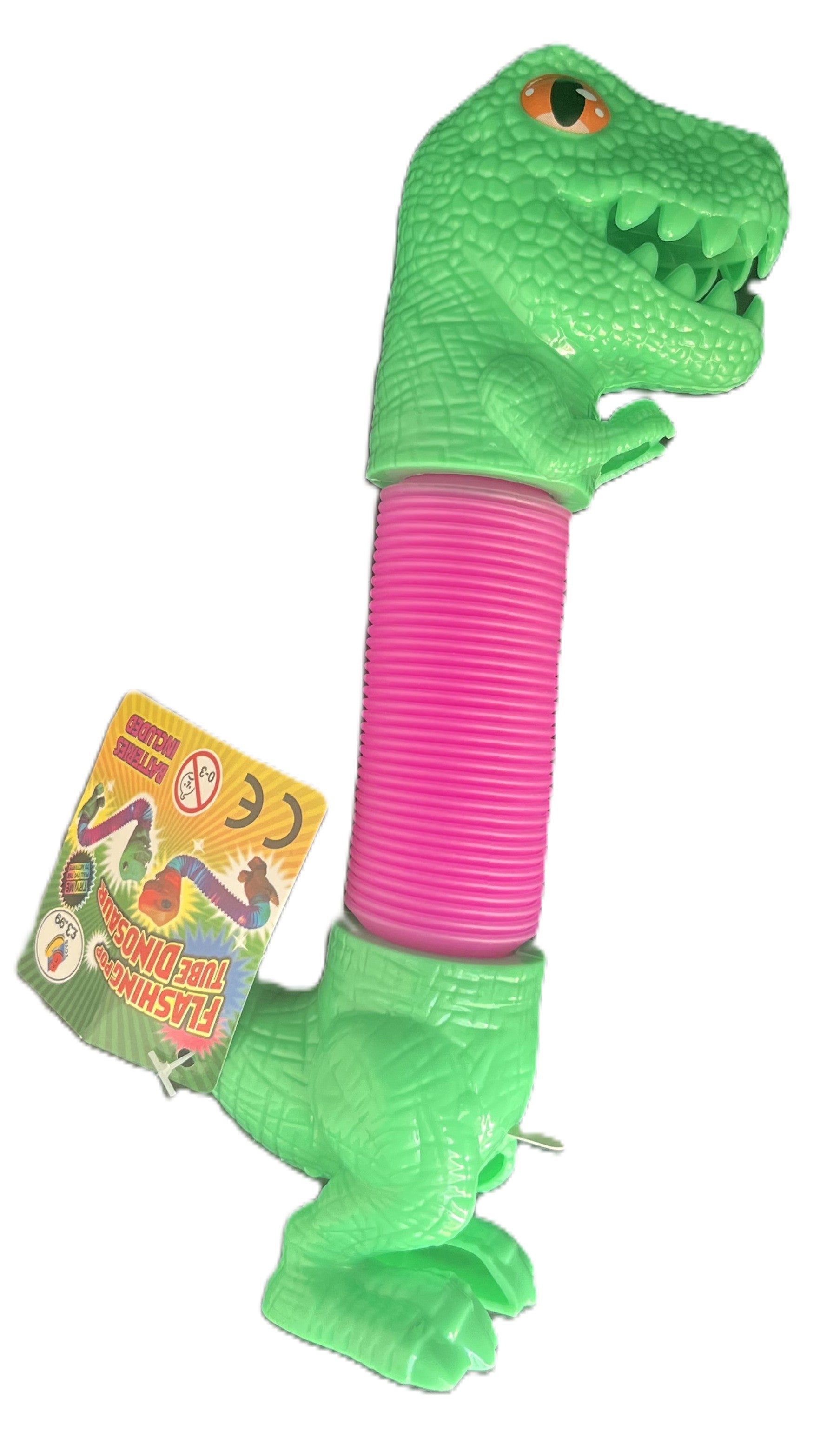 Flashing Pop Tube Dinosaur