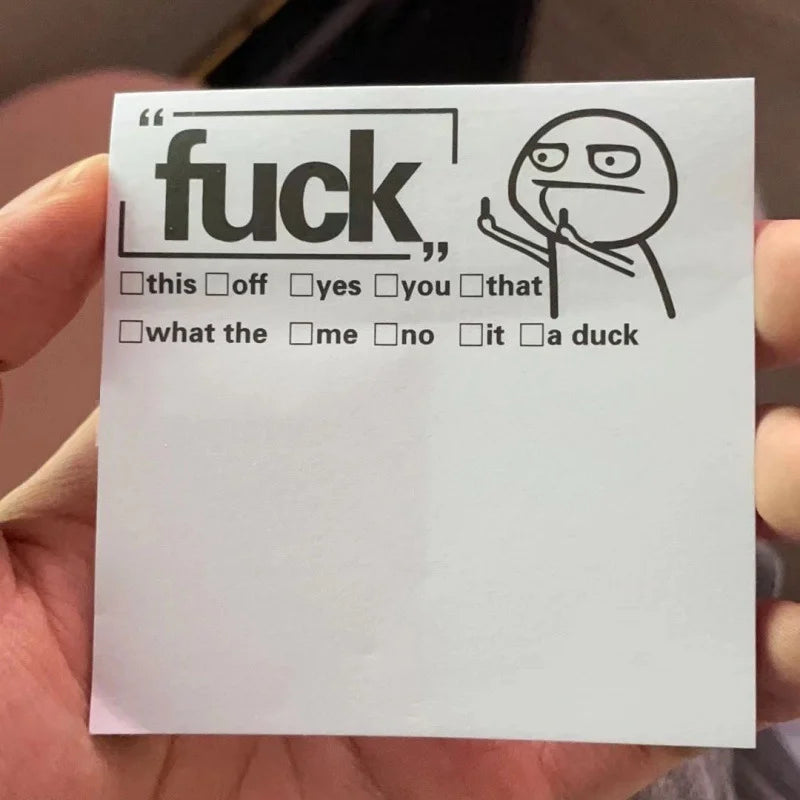 F**k Phrases Sticky Notes
