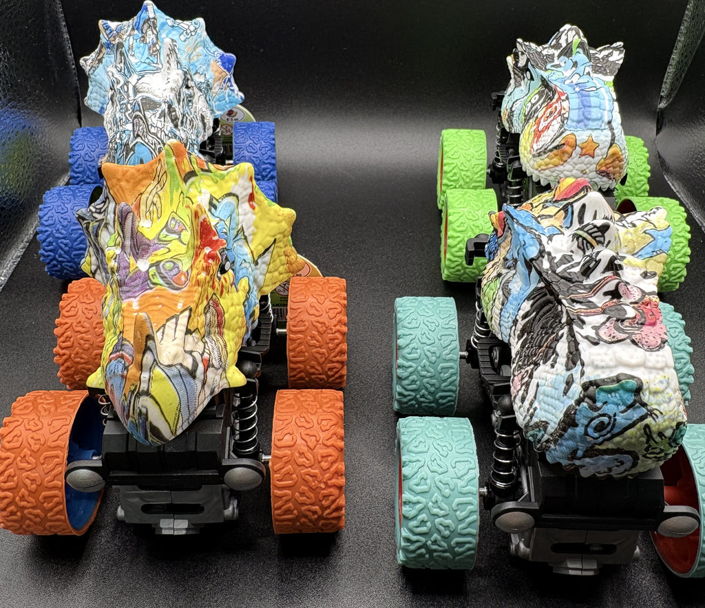 Graffiti Dinosaur Cars