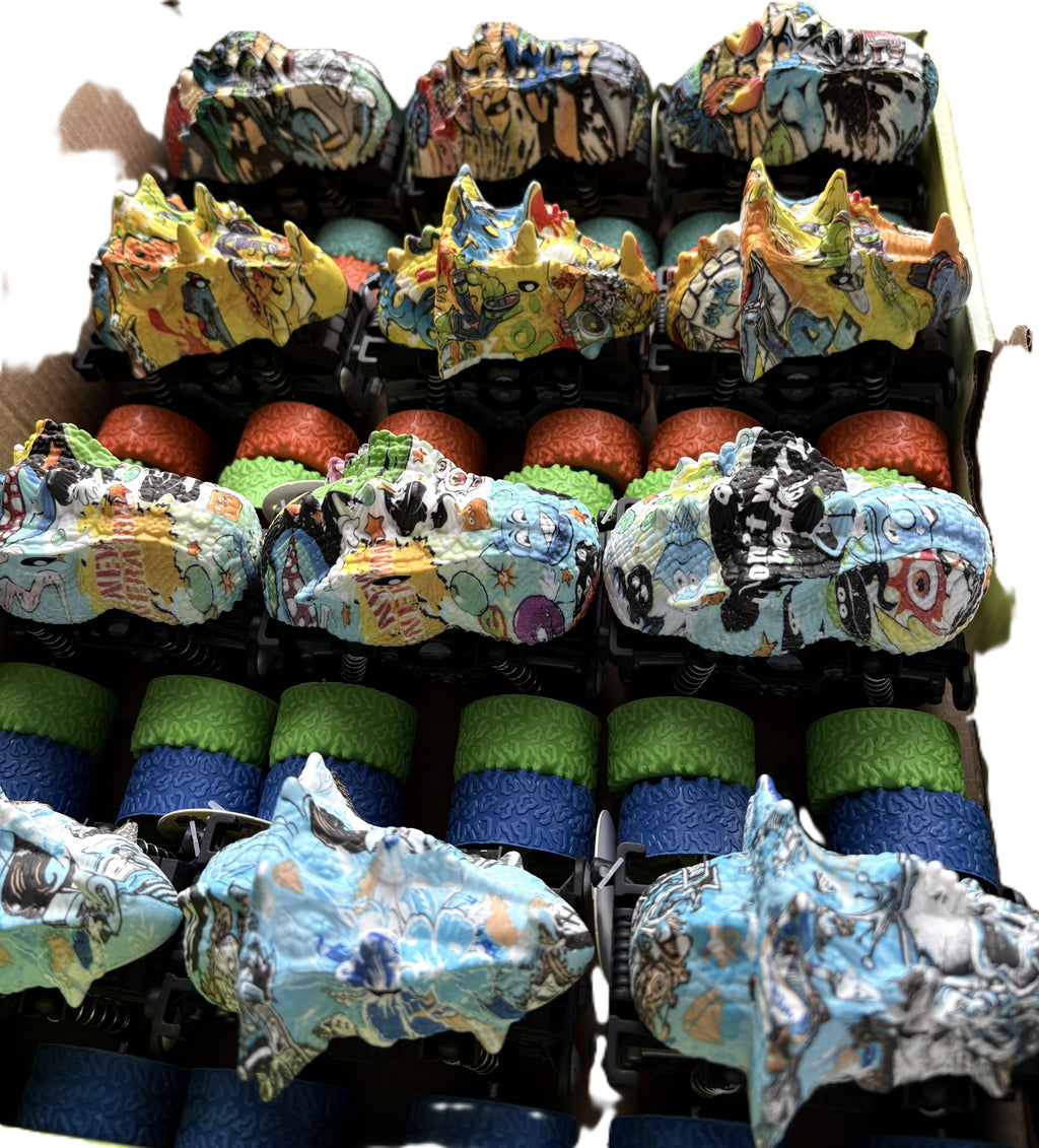 Graffiti Dinosaur Cars