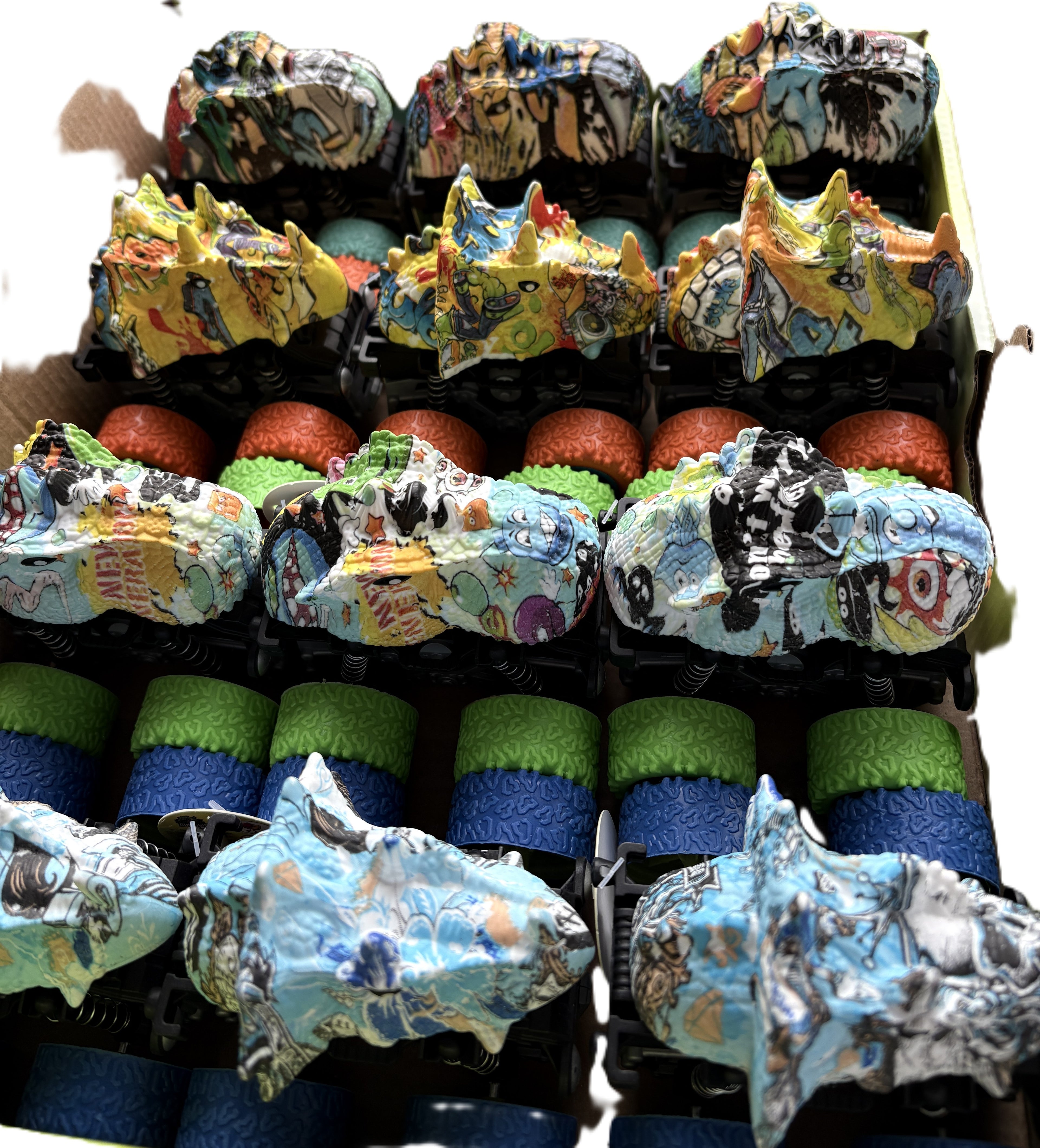 Graffiti Dinosaur Cars