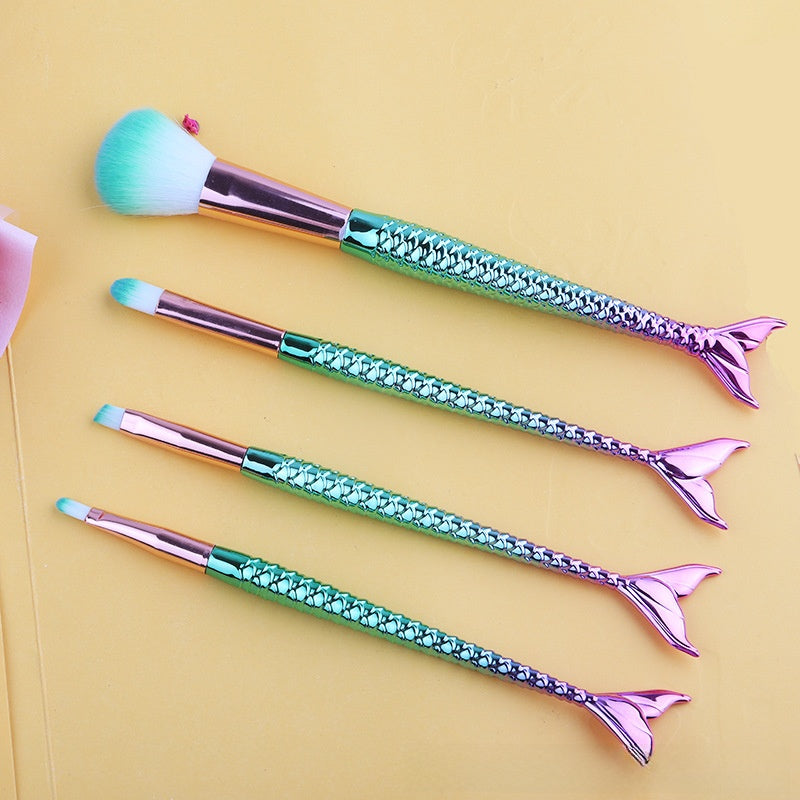 Mermaid Tail Brushes Set