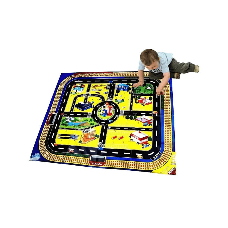 Giant City Playmat | Imaginative Play | Wipe Clean | 78cm x 92cm