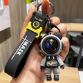 Grey & Black Astronaut Keychain