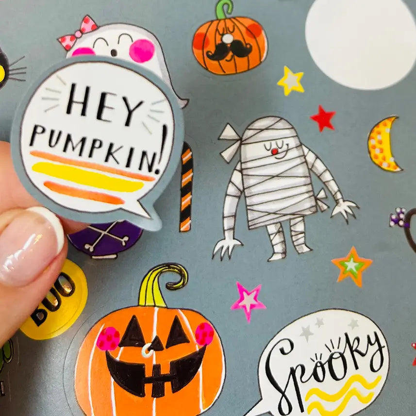 Rachel Ellen's Spooky Halloween Sticker Scene