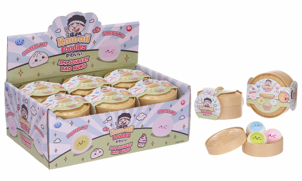 Kawaii Foodiez 4.5cm Squeezy Bao Bun