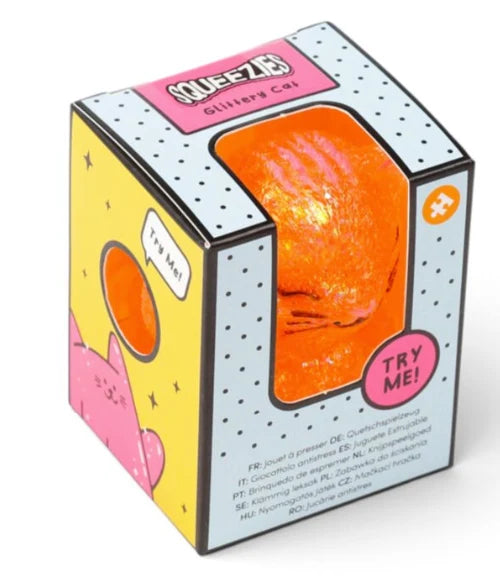 Maltose Squeezy Glitter Cat Stress Toy