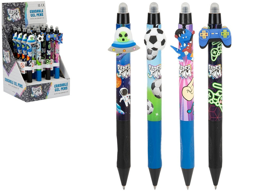 Paper Jam Boy Design Erasable Gel Pen | Choose Your Theme