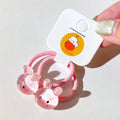 Pink Rabbit Hair Ties