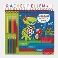 Rachel Ellen Dinosaur Activity Book | Scratch Art, Colouring & Stickers | 15 Pages