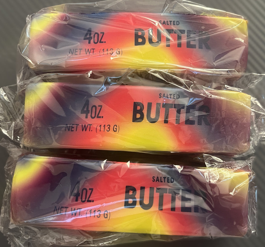 Rainbow 4oz Butter