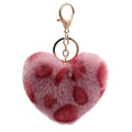 Plush Heart Shaped Keyrings