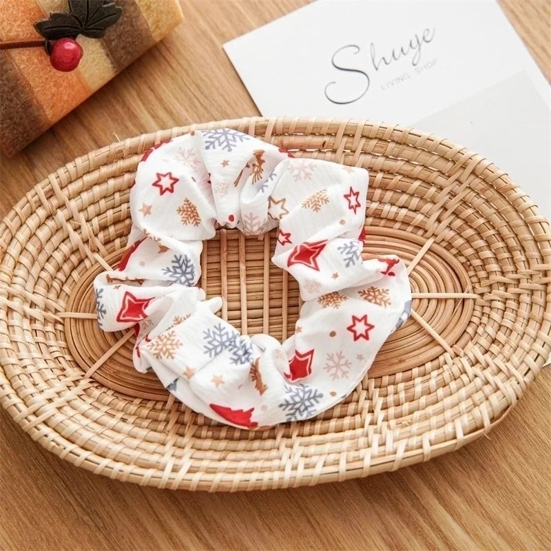 Snowflake Scrunchie
