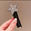 Silver Rhinestone Hair Coil