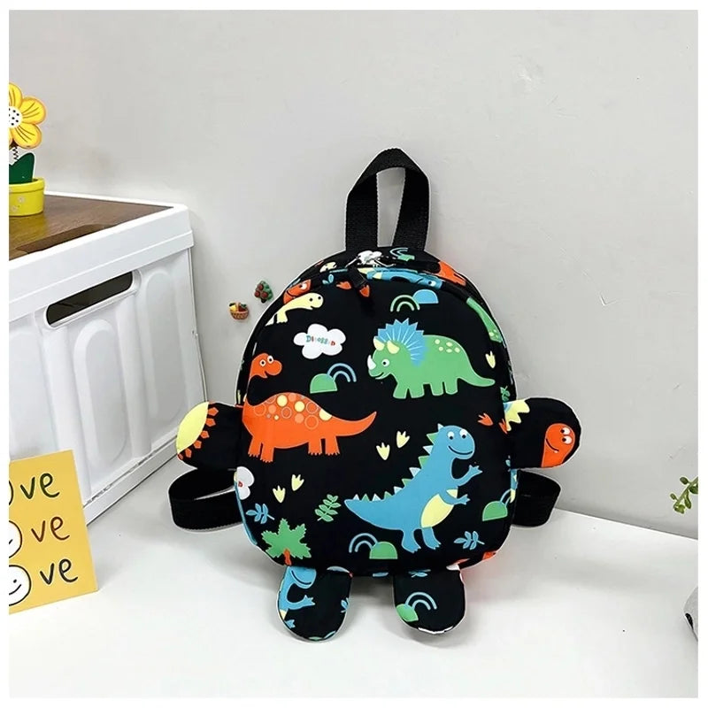 Waterproof Black Dinosaur Backpack