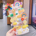 Yellow Themed 14 Piece Hair Clip Set