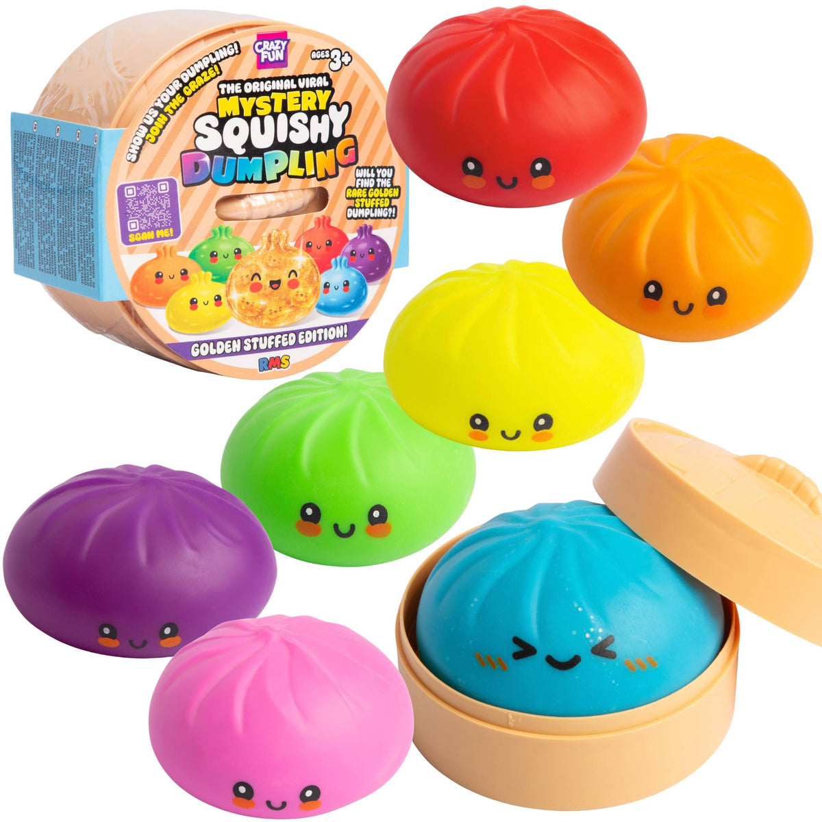 RMS Crazy Fun Squishy Dumpling Colour Changing Edition
