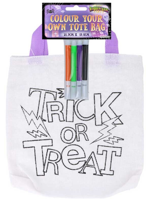 Colour Your Own Halloween Tote Bag