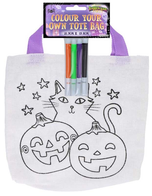 Colour Your Own Halloween Tote Bag