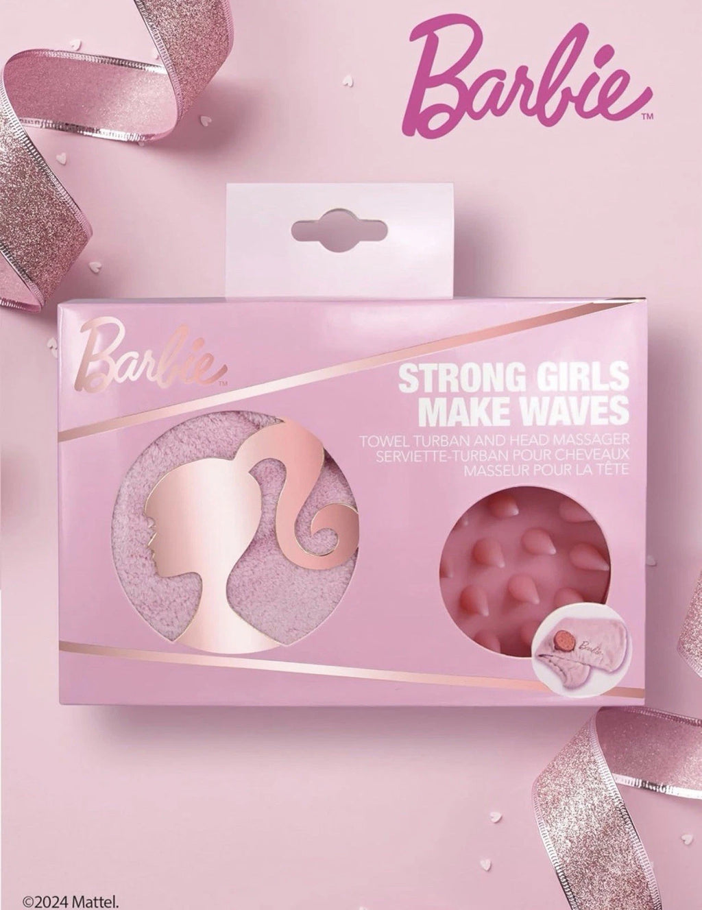 Barbie Towel Turban & Scalp Massager Gift Set