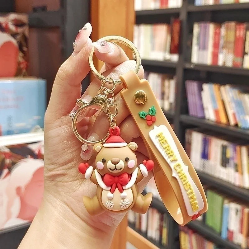 Christmas Bear Keychain