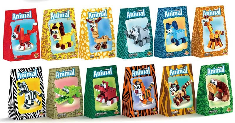 Cartoon Animal Block Kit