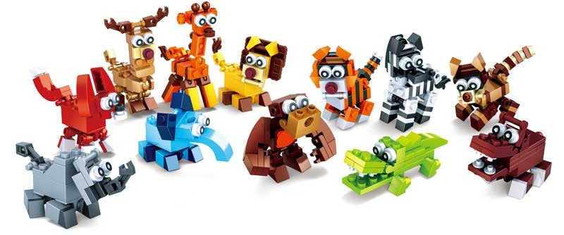 Cartoon Animal Block Kit