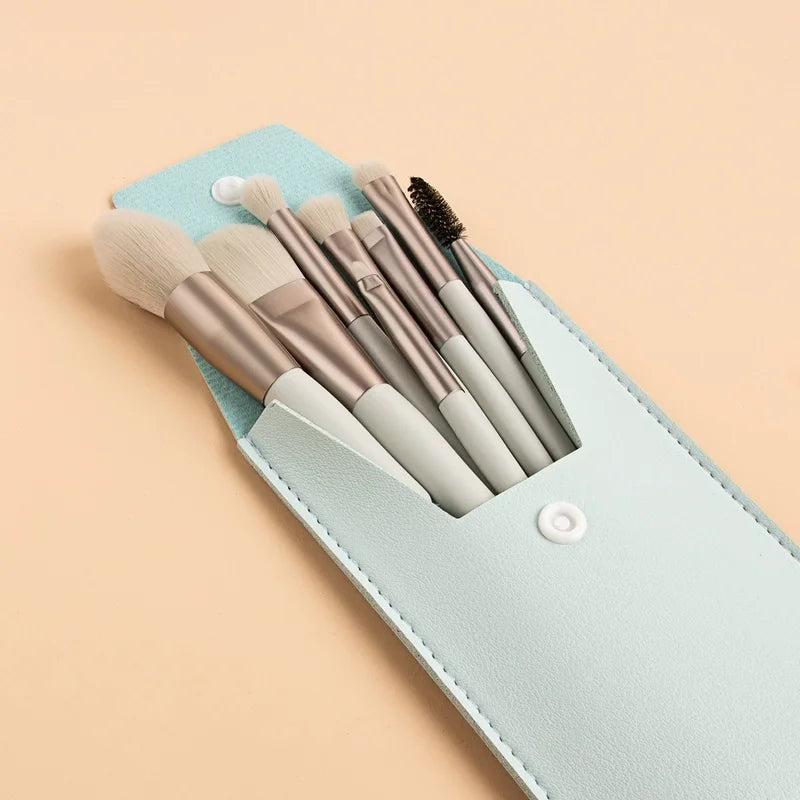 Blue Grey 8 Piece Brush Set