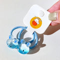 Blue Rabbit Hair Ties