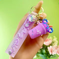 Purple Boba Keychain