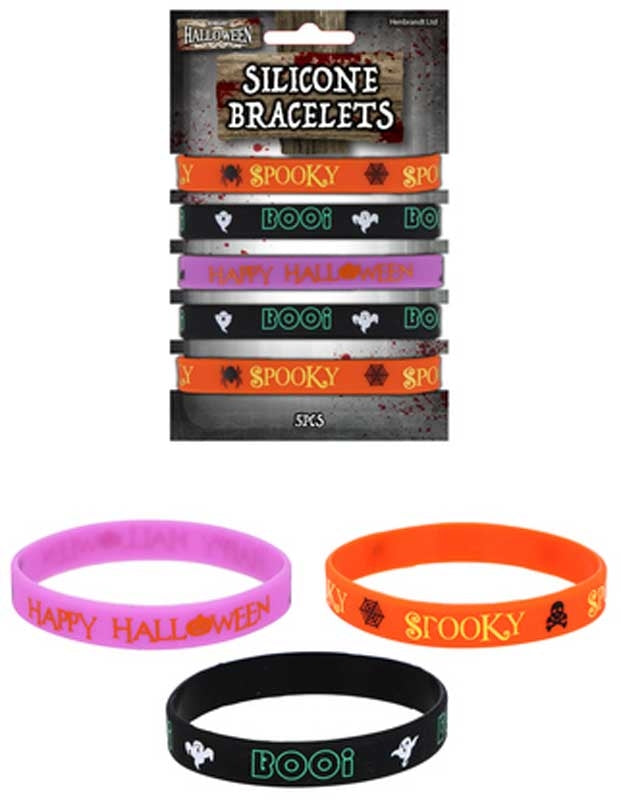 Halloween Silicone Bracelet Set