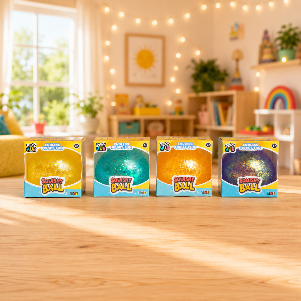 RMS Playhub Glitter Squishy Ball