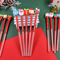 Christmas Pencil With Eraser Topper