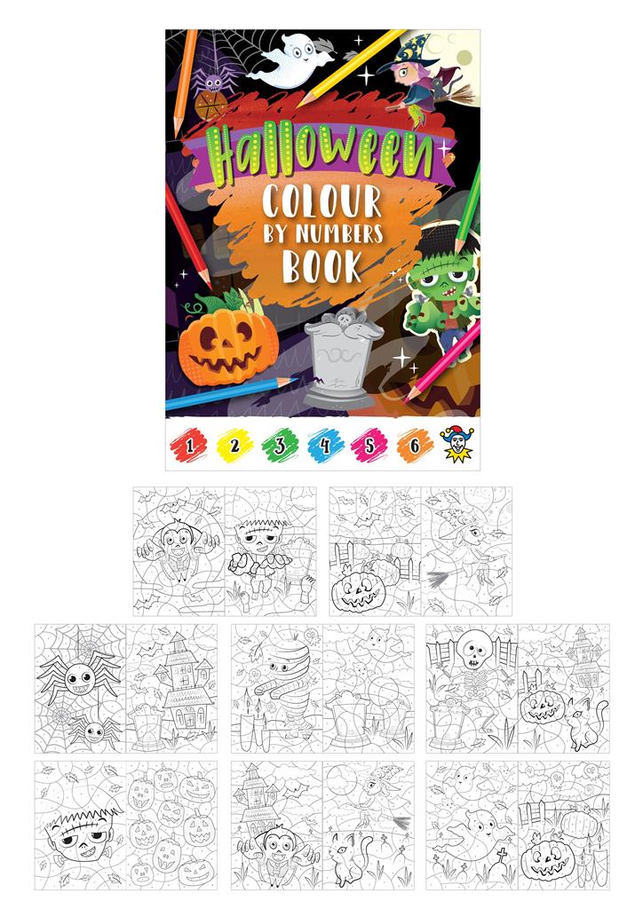 Halloween Colour By Numbers Book