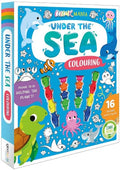 Colourmania Under The Sea Colouring Book | 30+ Pages & 16 Stackable Crayons