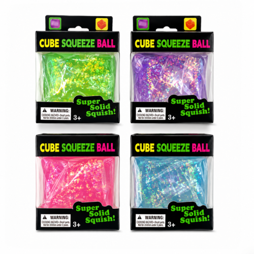 Squishy Maltose Sugar Glitter Cube