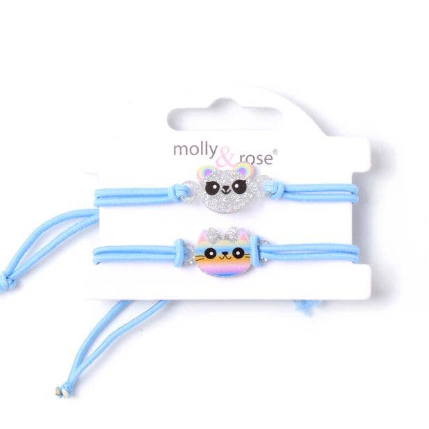 Adjustable Tied Elastic Bracelet With Charms