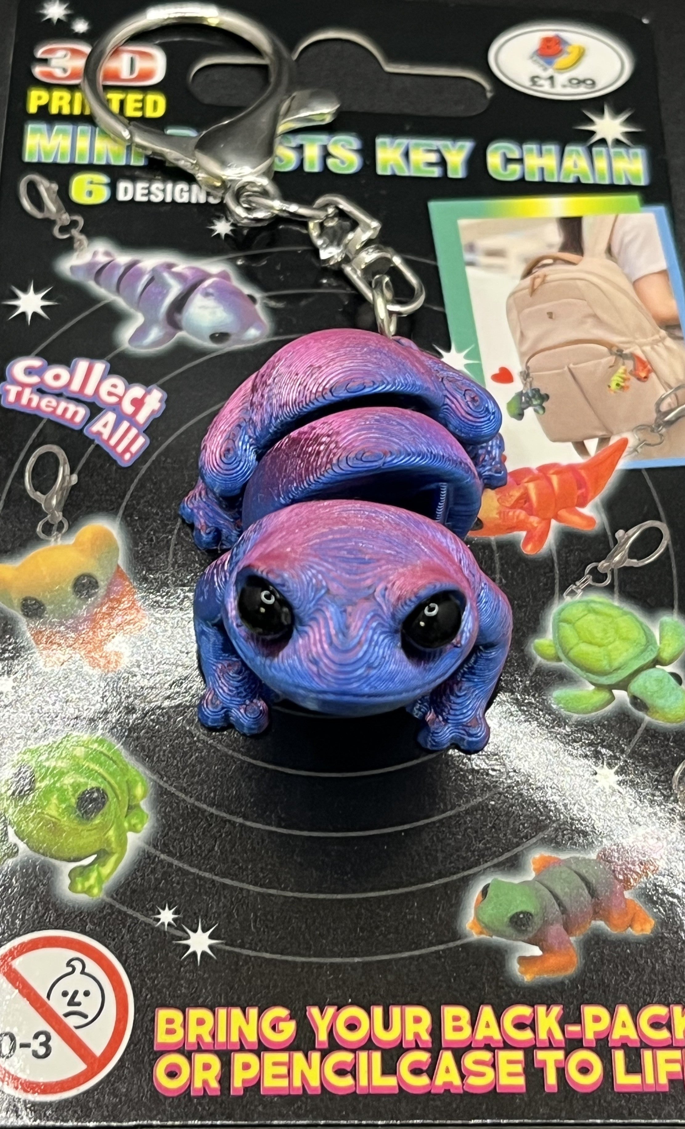 3D Animal Print Keychain